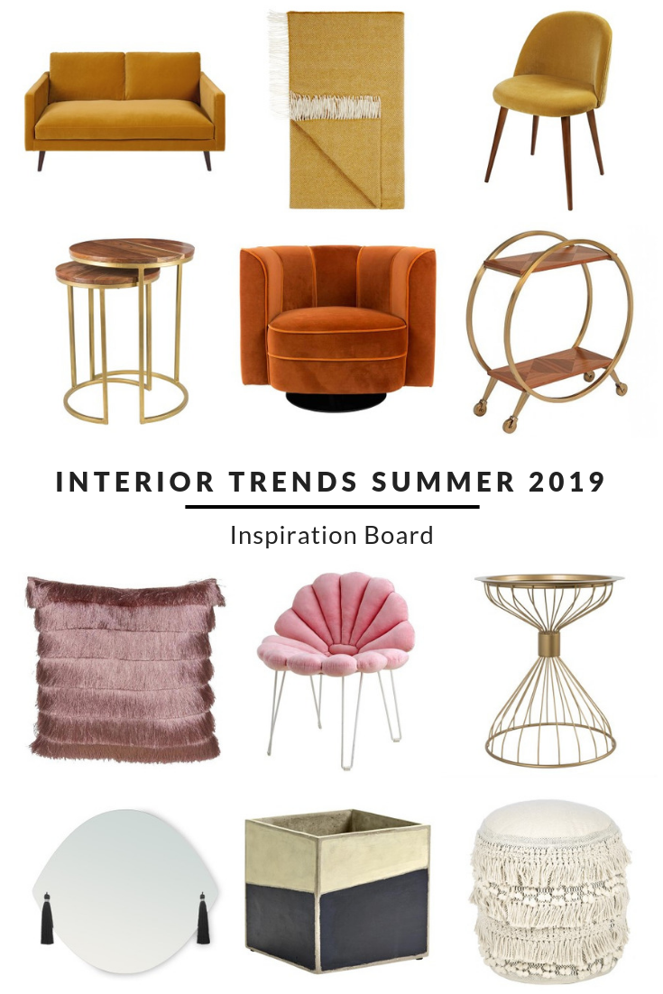 Top Interior Trends You Need to Know for Summer 2019 Inspiration Board